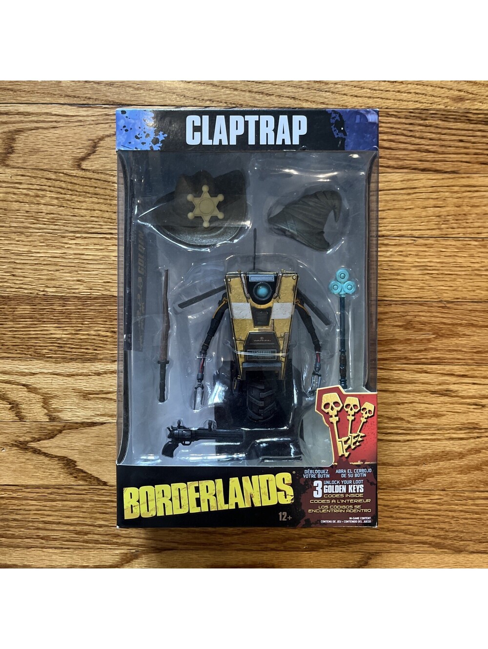New 2018 McFarlane Borderlands CLAPTRAP Figure Golden Keys Edition